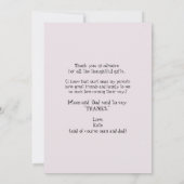 Ultrasound Foto Pink Danke Baby (Rückseite)