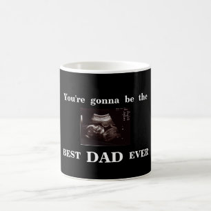 Ultrasound Foto Schwarzer Vater's Day Bester Vater Kaffeetasse