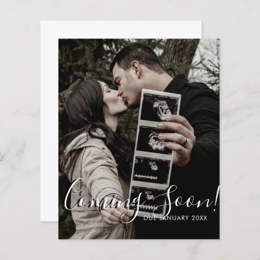 Ultrasound Foto Skript kommt bald Schwangerschaft (Vorne/Hinten)