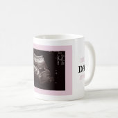 Ultrasound Foto Vater-to-be Bester Vater je rosa Kaffeetasse (VorderseiteRechts)