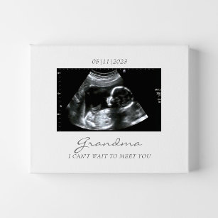 Ultrasound Geschenk für Oma New Baby Ankündigung Künstlicher Leinwanddruck