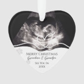Ultrasound Grandparents Pregnancy Announcement Ornament (Vorderseite)