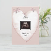 Ultrasound Heart & Butterfly Funny Danke