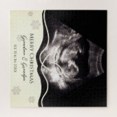 Ultrasound Photo Grandparents Pregnancy Reveal Puzzle (Horizontal)