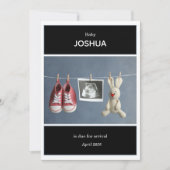 Ultrasound Photo Pregnancy Announcement Card Einladung (Vorderseite)
