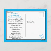 Ultrasound Picture Baby Dusche Einladung Postkarte (Rückseite)