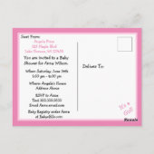 Ultrasound Picture Baby Shooter Einladung Postkart Postkarte (Rückseite)