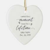 Ultrasound Säugling Loss Baby Memorial Keepake Keramik Ornament (Rechts)