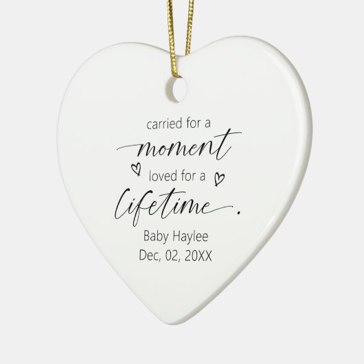 Ultrasound Säugling Loss Baby Memorial Keepake Keramik Ornament (Links)