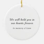 Ultrasound-Schneegel Keramik Ornament (Hinten)