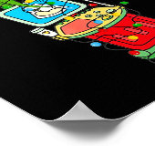 Ultrasound Sonographer Merry Christmas Xmas Pajama Poster (Ecke)