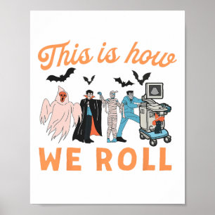 Ultrasound Tech Ghosts Vascular Tech Sonographe H Poster