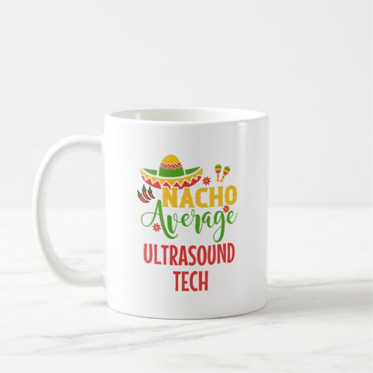 Ultrasound Tech Technologin Sonographer Grad Kaffeetasse (Links)