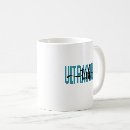 Ultrasound Tech Technologin Sonographer Grad Kaffeetasse (VorderseiteRechts)