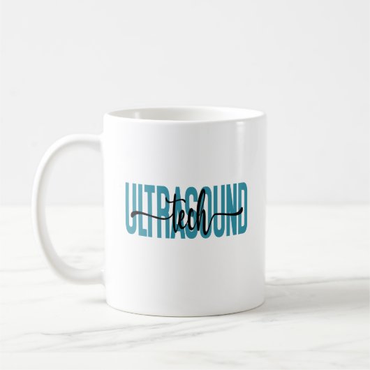 Ultrasound Tech Technologin Sonographer Grad Kaffeetasse (Links)
