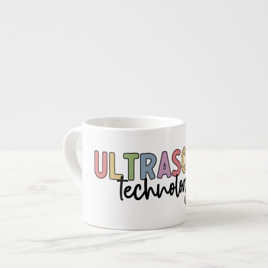 Ultrasound Technologe Tech Geschenke Espressotasse (Vorderseite Links)