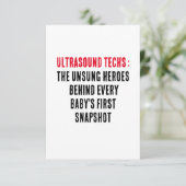 Ultrasound techs: Die ungesungenen Helden hinter j Dankeskarte (Stehend Vorderseite)