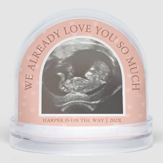 Ultrasound We Love You Already Keepsake Schneekugeln (Vorderseite)