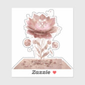 Ultraviolet Infinite Neon Blossom Vinyl Sticker (Blatt)