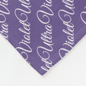 Ultraviolett-Farbe 2018 Fleecedecke (Ecke)