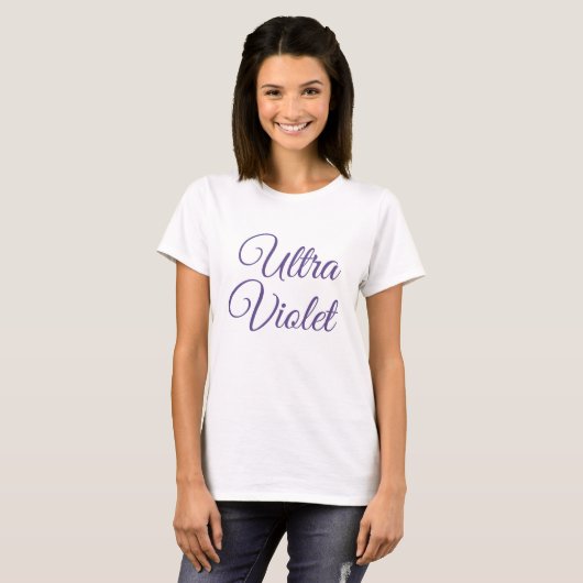 Ultraviolett-Farbe 2018 T-Shirt (Vorne ganz)