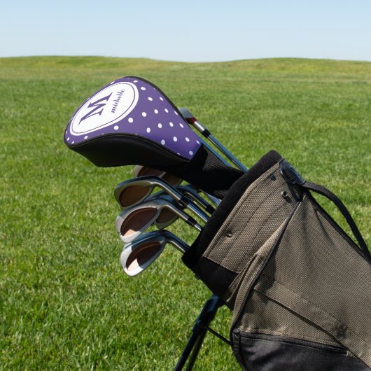 Ultraviolett | Golf | DOT personalisierte Monogram Headcover (In SItu)
