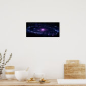 Ultraviolett-Lila-Andromeda-Galaxie-Raum Poster (Küche)