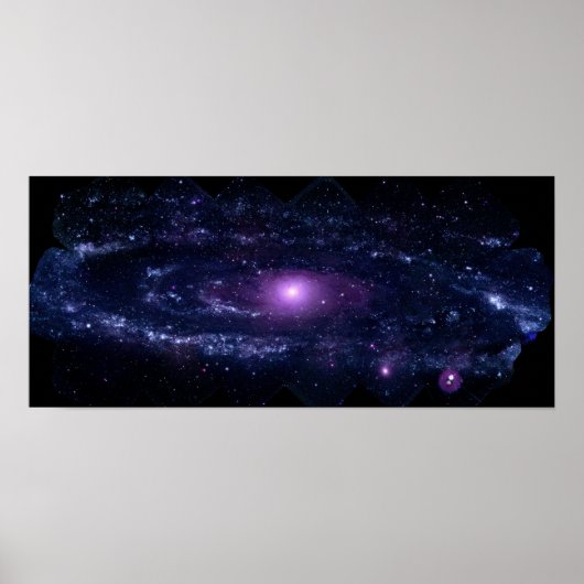 Ultraviolett-Lila-Andromeda-Galaxie-Raum Poster (Vorne)