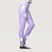 Ultraviolett lila funkelnd Bukett Abstrakt Leggings (Rechts)