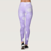 Ultraviolett lila funkelnd Bukett Abstrakt Leggings (Rückseite)