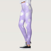 Ultraviolett lila funkelnd Bukett Abstrakt Leggings (Links)