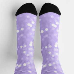 Ultraviolett lila funkelnd Bukett Abstrakt Socken