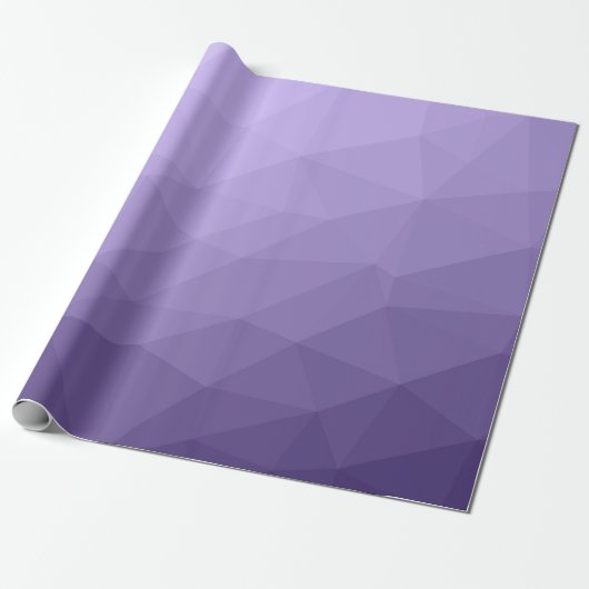 Ultraviolett lila geometrisches Messmuster Geschenkpapier (Ungerollt)