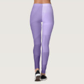 Ultraviolett lila geometrisches Messmuster Leggings (Rückseite)