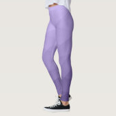 Ultraviolett lila geometrisches Messmuster Leggings (Links)