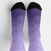Ultraviolett lila geometrisches Messmuster Socken (Oben)