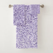 Ultraviolett-lila Glitzer-Glitzern Badhandtuch Set (Insitu)