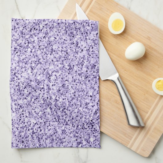 Ultraviolett-lila Glitzer-Glitzern Geschirrtuch (Viertel Falte)
