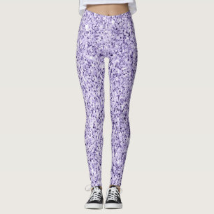 Ultraviolett-lila Glitzer-Glitzern Leggings