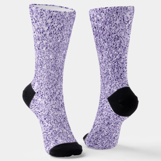 Ultraviolett-lila Glitzer-Glitzern Socken (Gewinkelt)