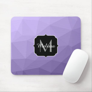 Ultraviolett-lila Maschenmuster Monogram Mousepad