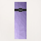 Ultraviolett-lila Maschenmuster Monogram Yogamatte (Vorderseite)