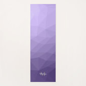 Ultraviolett-lila Maschenmuster Monogram Yogamatte (Vorderseite)