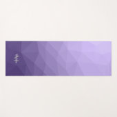 Ultraviolett-lila Maschenmuster Monogram Yogamatte (Vorderseite (Horizontal))