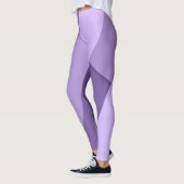 Ultraviolett lila, moderne geometrische Linien Leggings (Links)