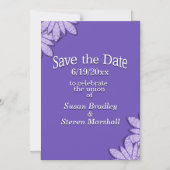 Ultraviolett Save the Date Magneteinladung (Vorderseite)