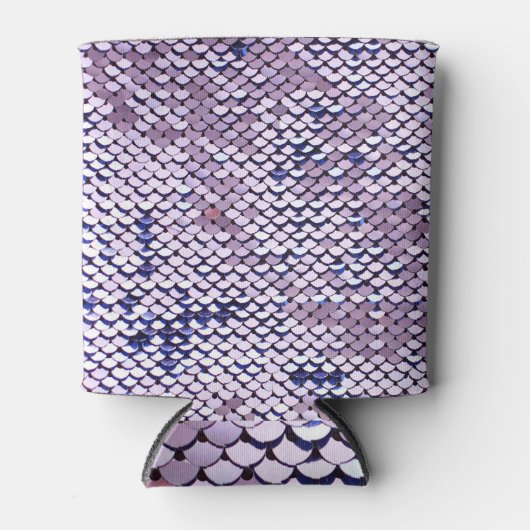 Ultraviolett-Sequin: Glitzer Shiny Texture. Dosenkühler (Vorderseite)