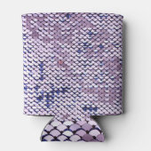 Ultraviolett-Sequin: Glitzer Shiny Texture. Dosenkühler (Rückseite)