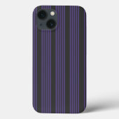Ultraviolett- und Holzkohle-5-Streifen-Muster Case-Mate iPhone Hülle (Rückseite)