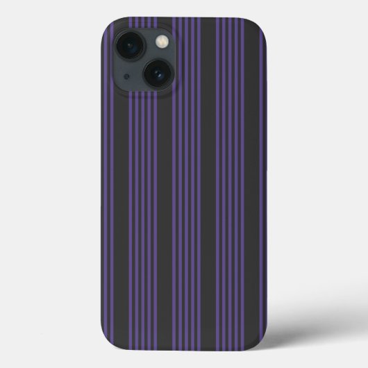 Ultraviolett- und Holzkohle-5-Streifen-Muster Case-Mate iPhone Hülle (Rückseite)